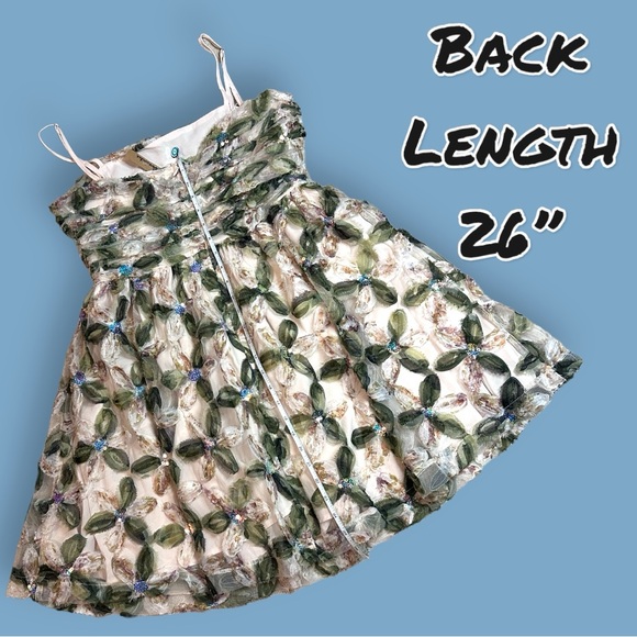 🎉HP🎉NWT Vernacular Sequin and Lace Spaghetti Strap Fairy Dress. Size Medium 🧚 - Picture 8 of 15